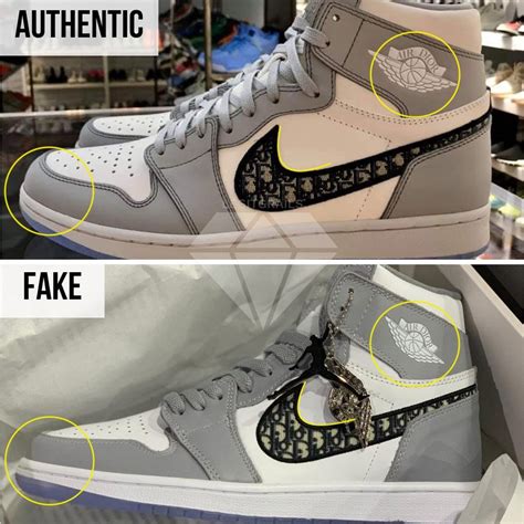 dior fakes|dior jordan 1 high spotting.